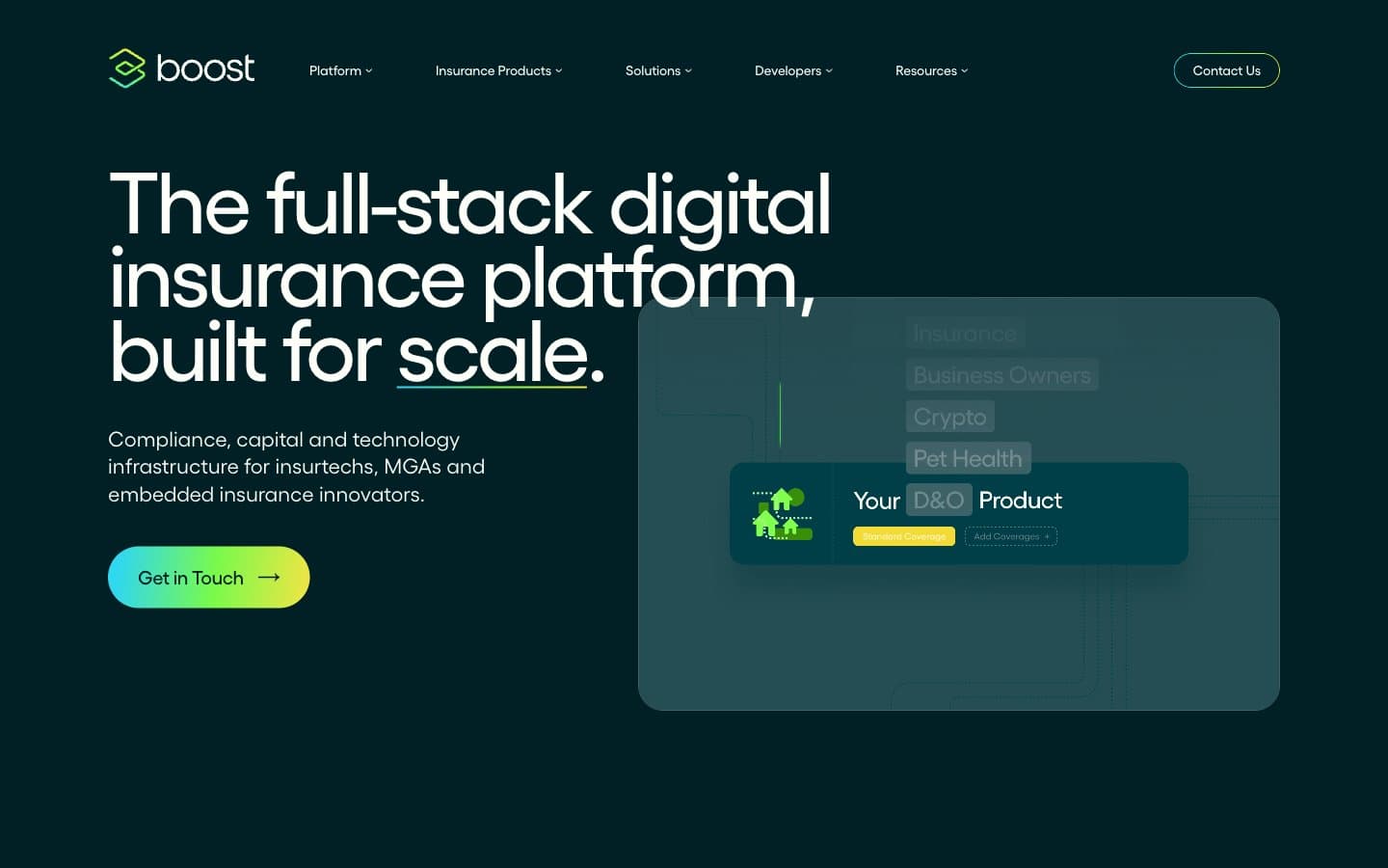 معاينة تصميم موقع Boostinsurance