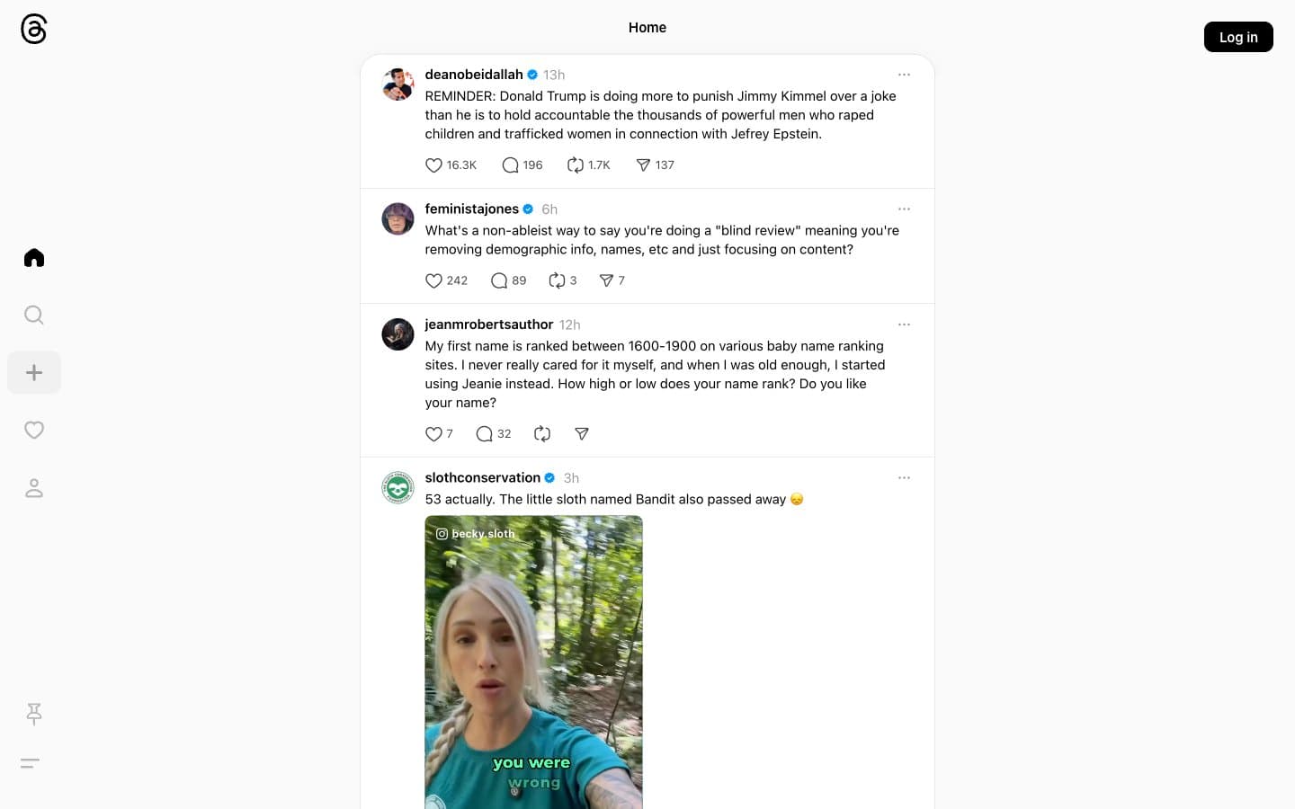 معاينة تصميم موقع Threads