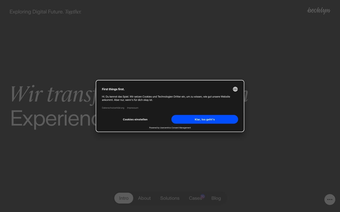 معاينة تصميم موقع Becklyn