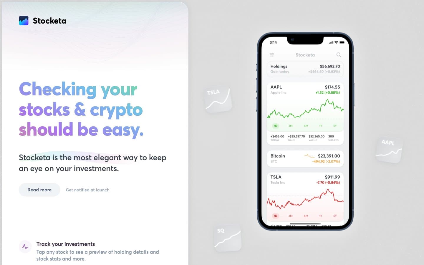 معاينة تصميم موقع Stocketa