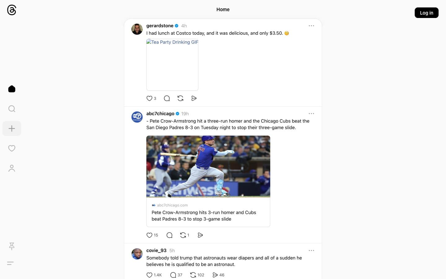 معاينة تصميم موقع Threads