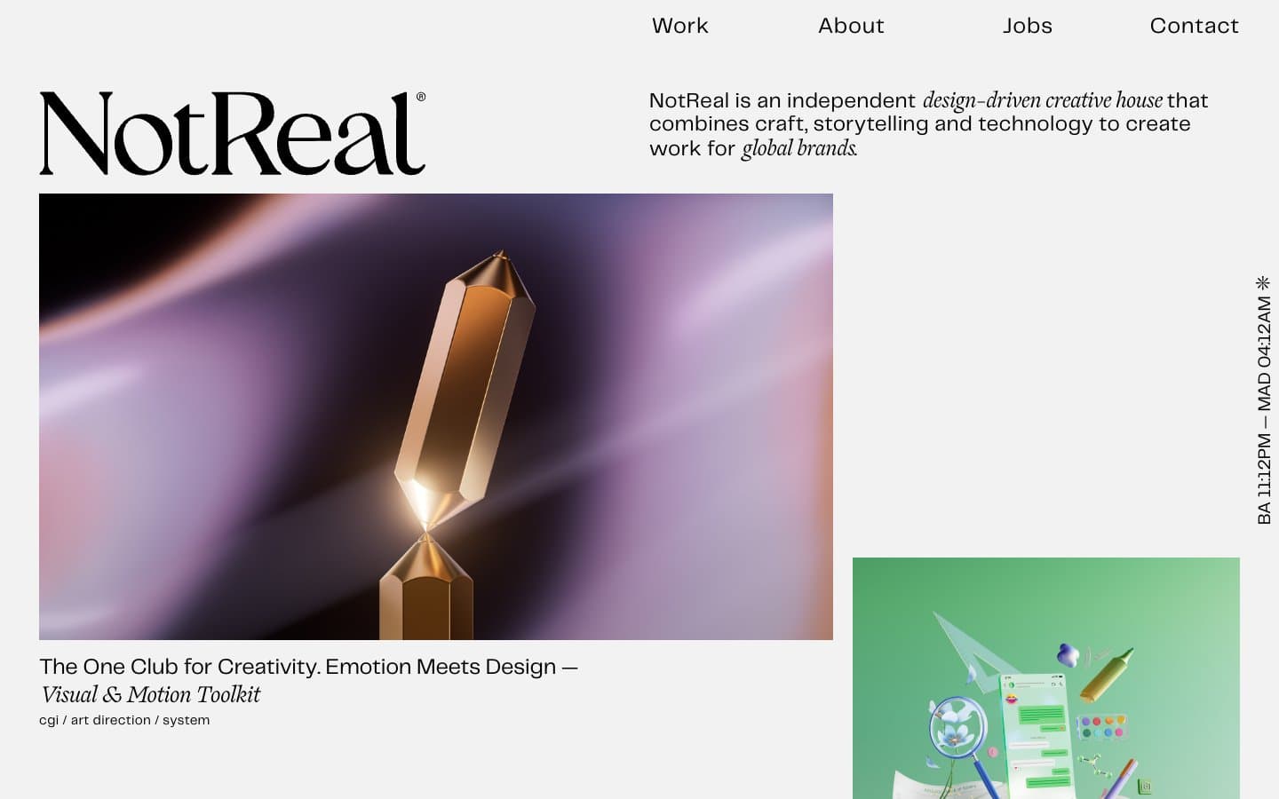 معاينة تصميم موقع Not Real