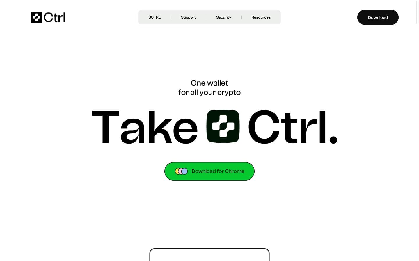معاينة تصميم موقع Secure and powerful crypto wallet | Ctrl Wallet