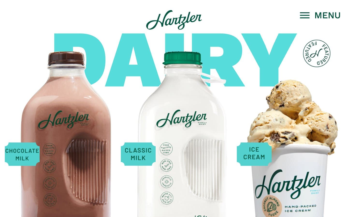 معاينة تصميم موقع Hartzler Family Dairy