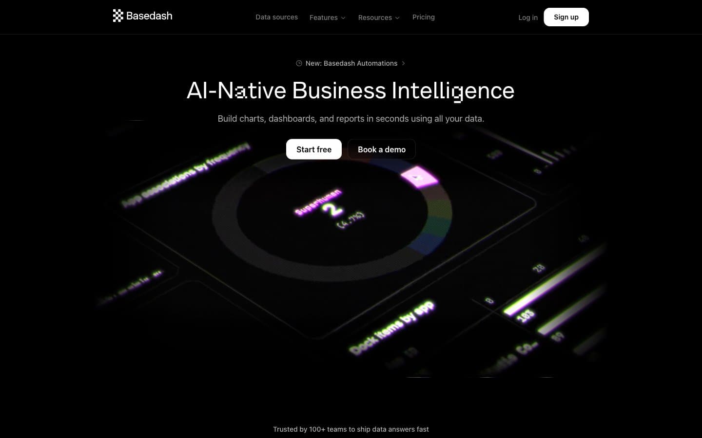 معاينة تصميم موقع Basedash
